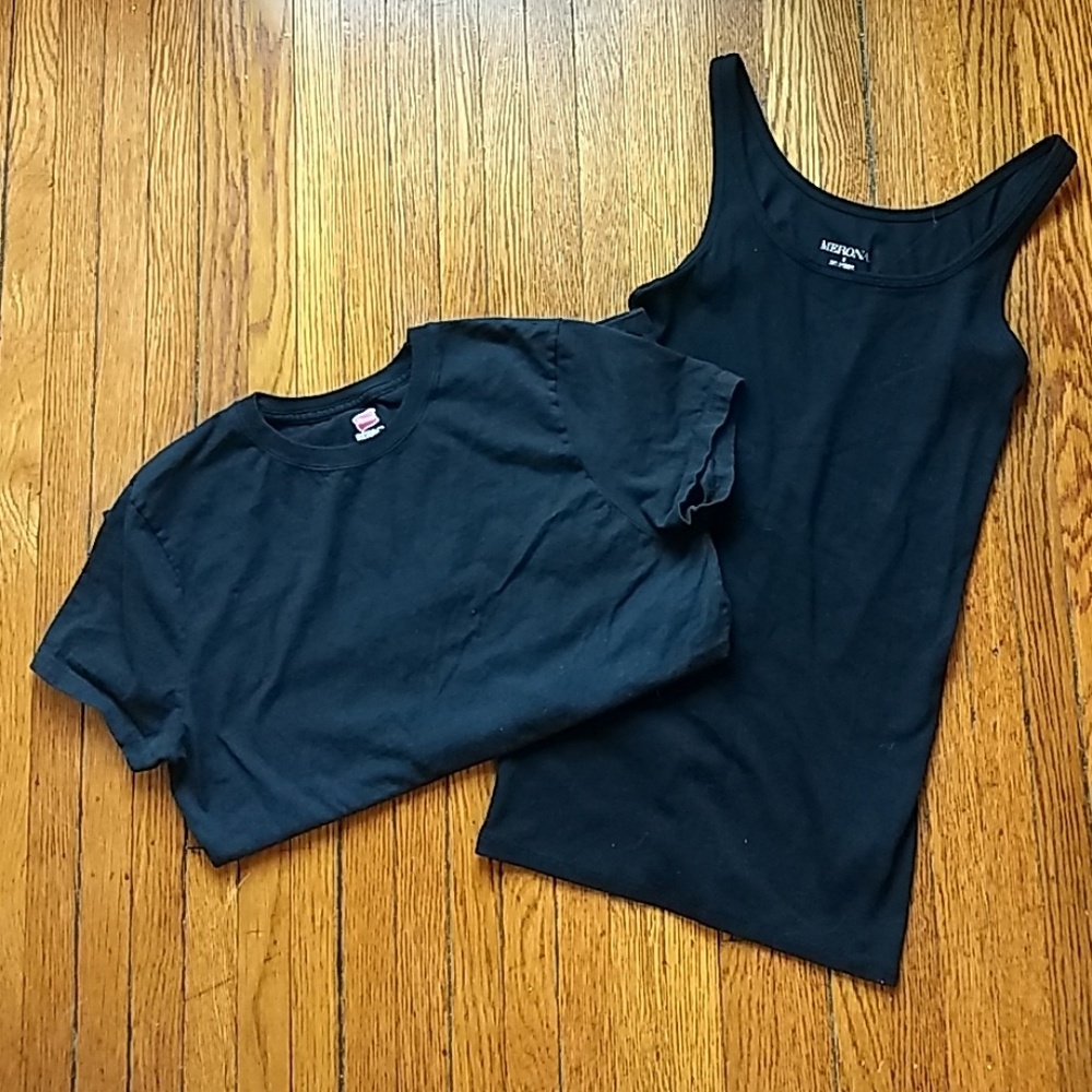 Lot of 2 Black Shirts